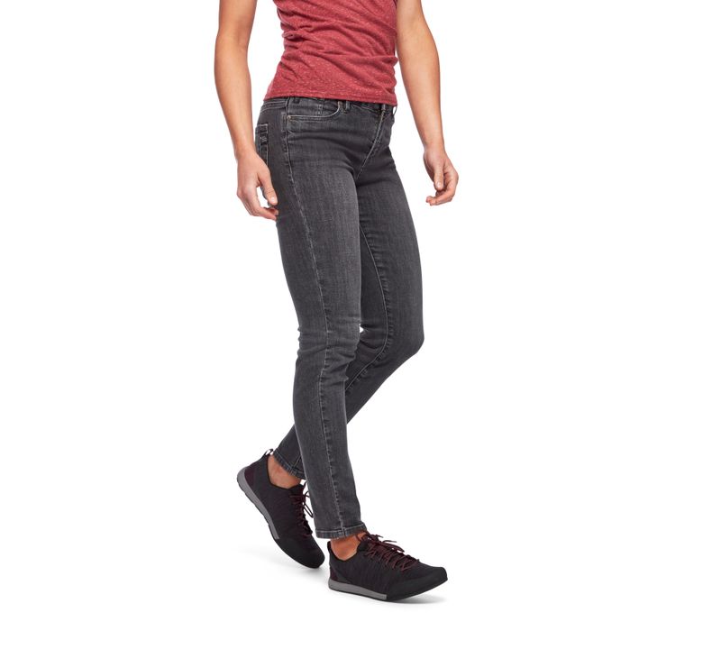 Black Diamond Crag Denim Pantaloni Donna Nere | IKD274083