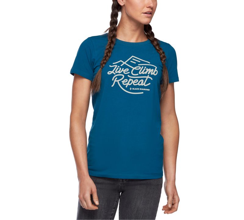 Black Diamond Live Climb Repeat Top Donna Blu | EZY164983