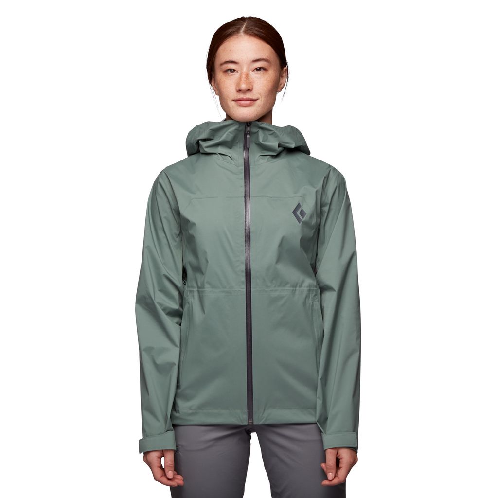 Black Diamond Stormline Stretch Rain Shell Giacca Donna Verdi | CRV361452