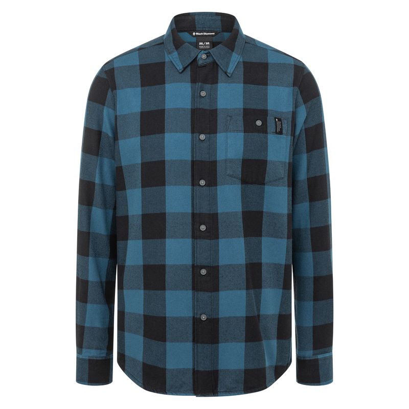 Black Diamond Zodiac Flannel Top Uomo Verde Acqua | IXR371562