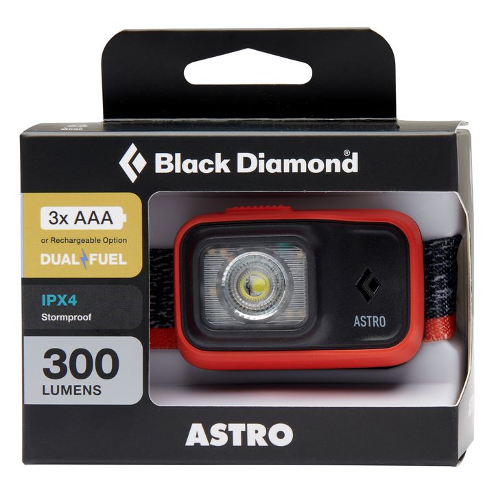 Black Diamond Astro 300 Fari Anteriori Rosse | ARM762341