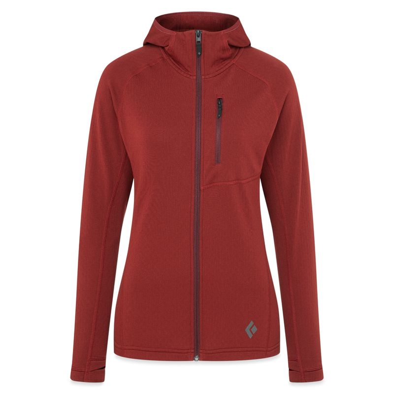 Black Diamond Coefficient Fleece Giacca Donna Rosse | WUV375649