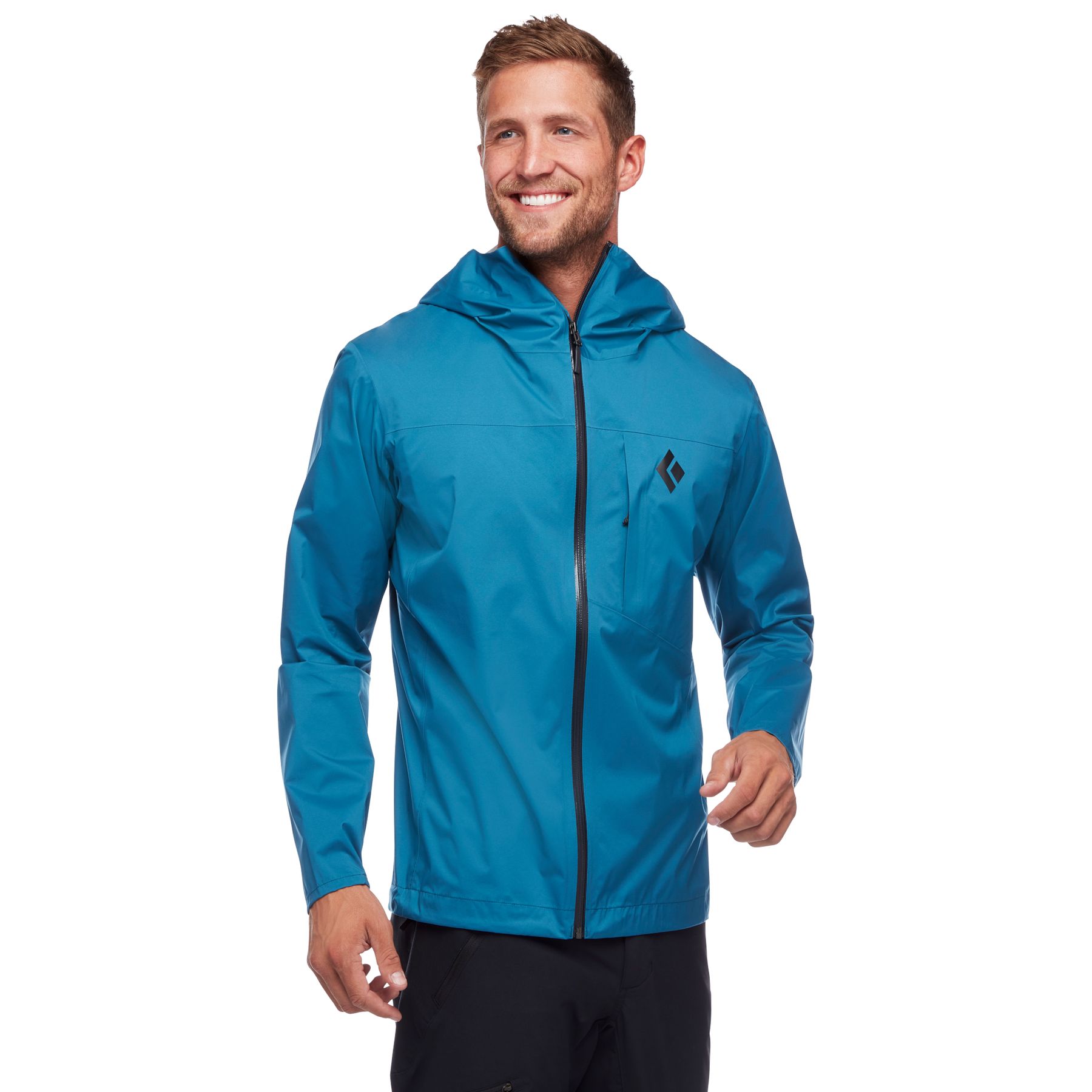 Black Diamond Fineline Stretch Rain Shell Giacca Uomo Blu | URH761923