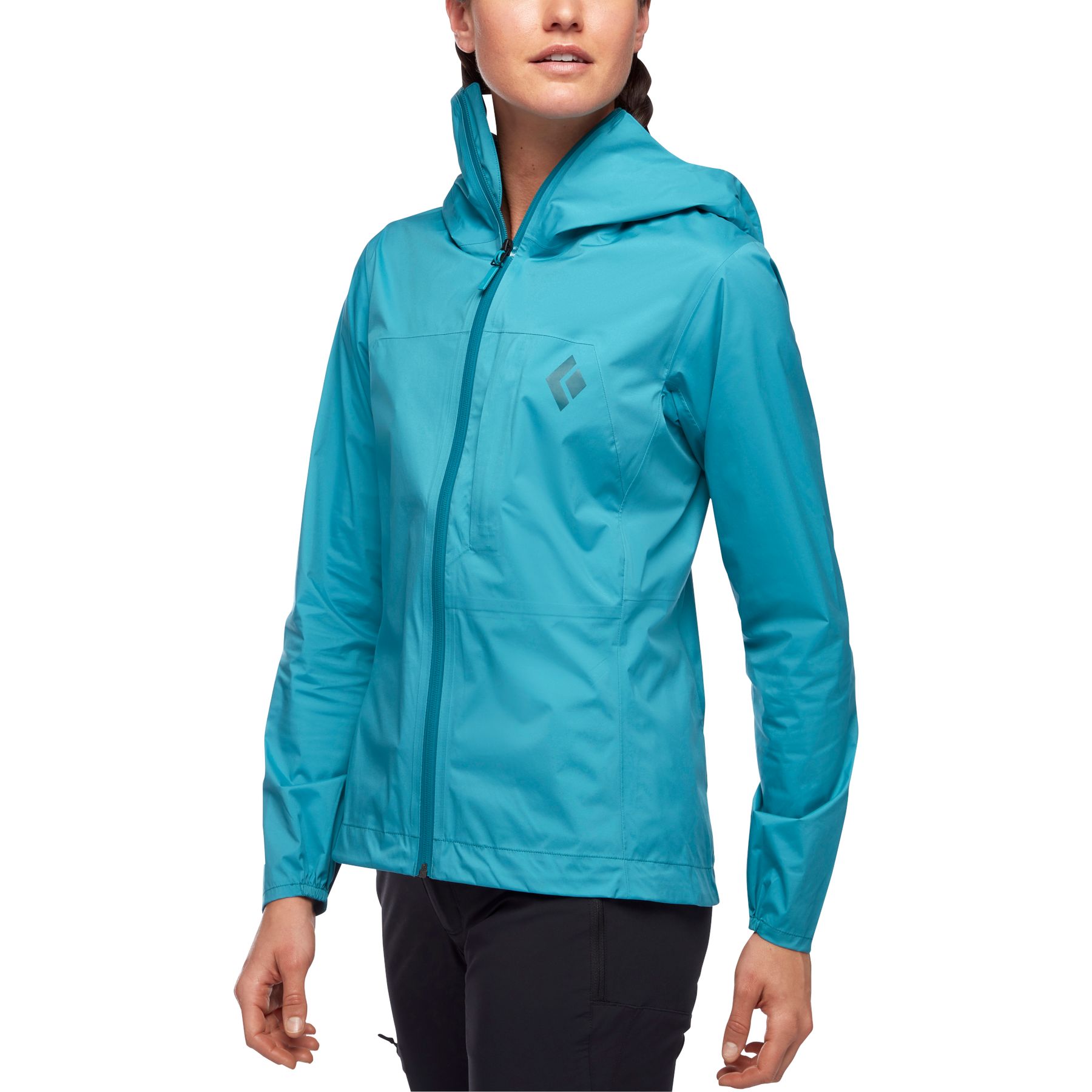 Black Diamond Fineline Stretch Rain Shell Giacca Donna Verde Acqua Chiaro | UYV541609