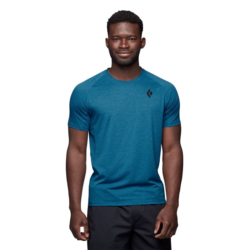 Black Diamond Lightwire SS Tech Top Uomo Blu | FJC569017