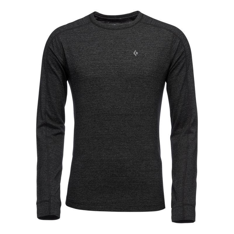 Black Diamond Solution 150 Merino Base Crew Top Uomo Nere | CSQ152643