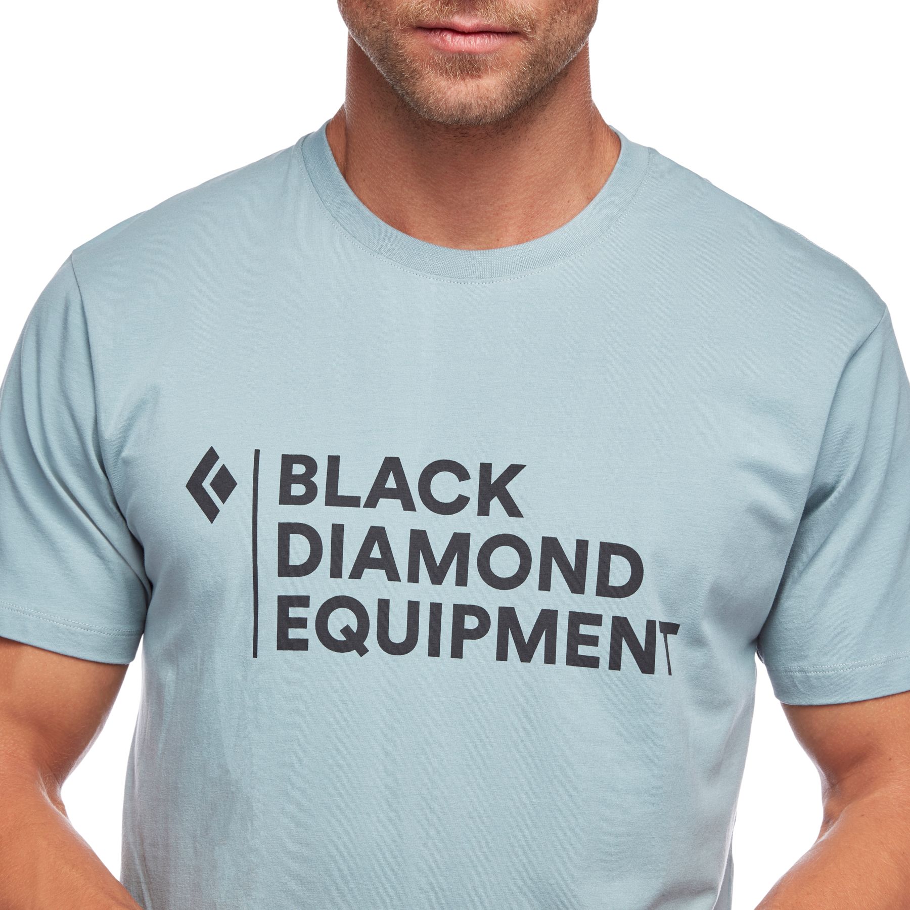 Black Diamond Stacked Logo Top Uomo Blu | COL396758