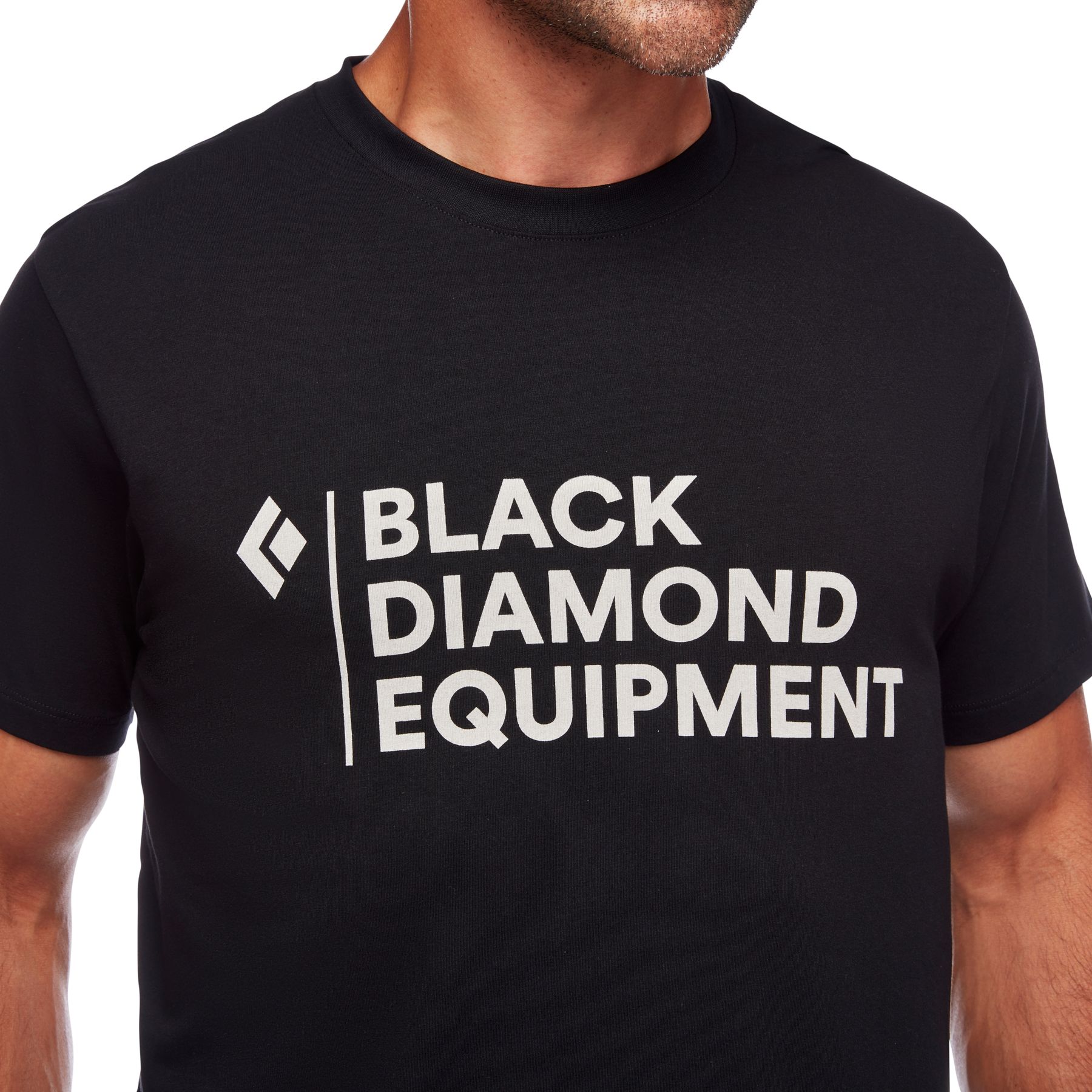 Black Diamond Stacked Logo Top Uomo Nere | WUE950672