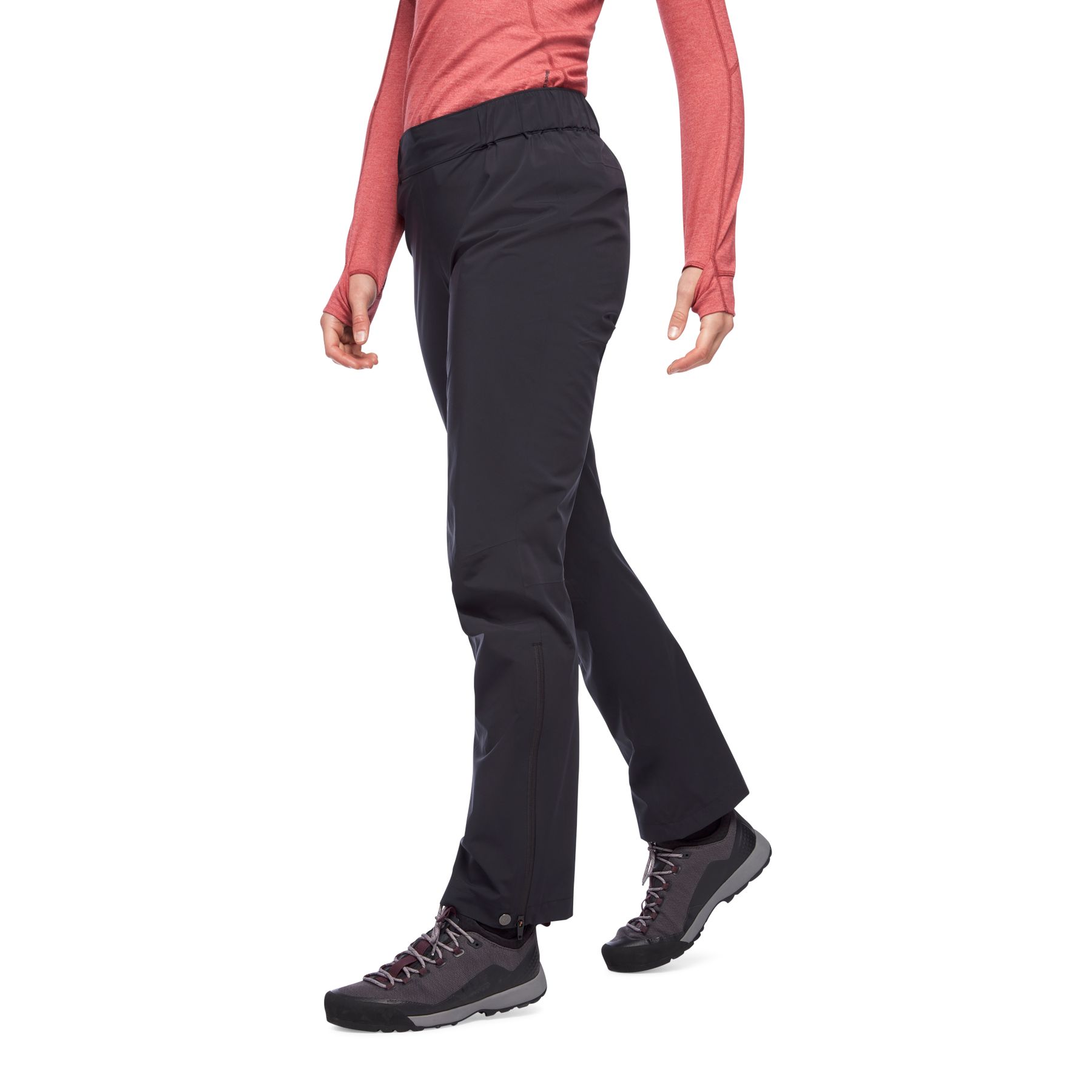 Black Diamond StormLine Stretch Rain Pantaloni Donna Nere | ARP780513