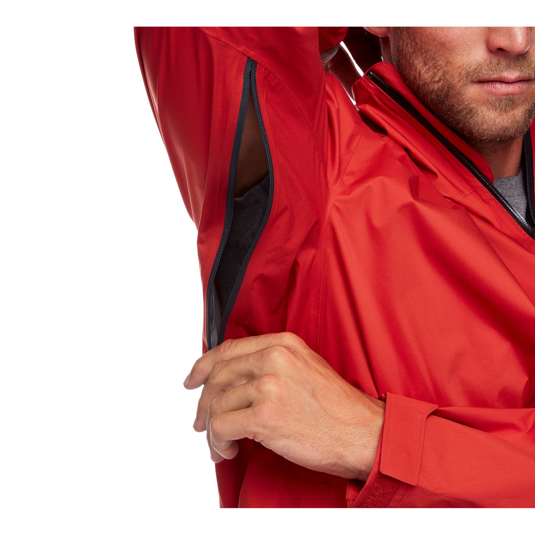 Black Diamond Stormline Stretch Rain Shell Giacca Uomo Rosse | FTU025467