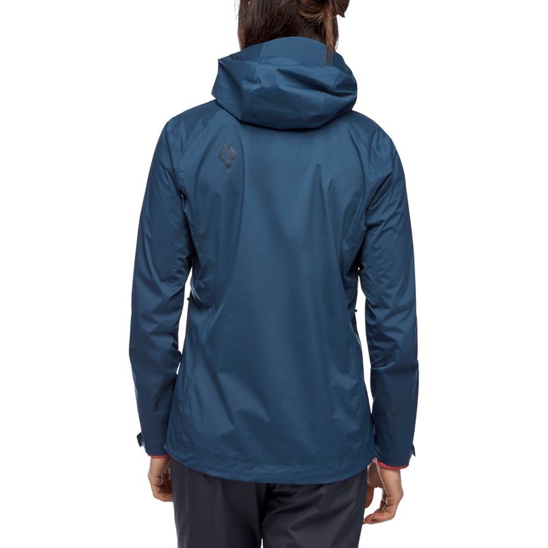 Black Diamond Stormline Stretch Rain Shell Giacca Donna Blu | MRX958642