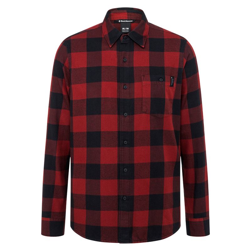 Black Diamond Zodiac Flannel Top Uomo Rosse Scuro | VFW459302