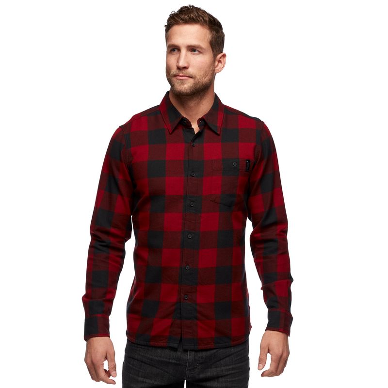 Black Diamond Zodiac Flannel Top Uomo Rosse Scuro | VFW459302